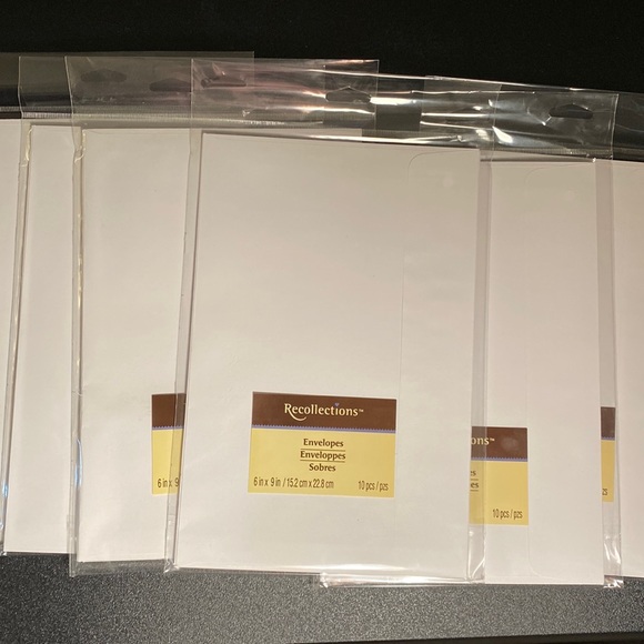 Recollections Office 6 Packs Of White Envelopes In Each Pack For 60